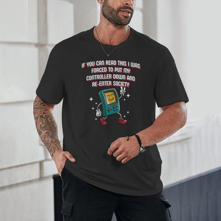 If You Can Read This Gamer Humor Gaming Introvert Unisex T-Shirt If You Can Read This Gamer Humor Gaming Introvert Unisex T-Shirt