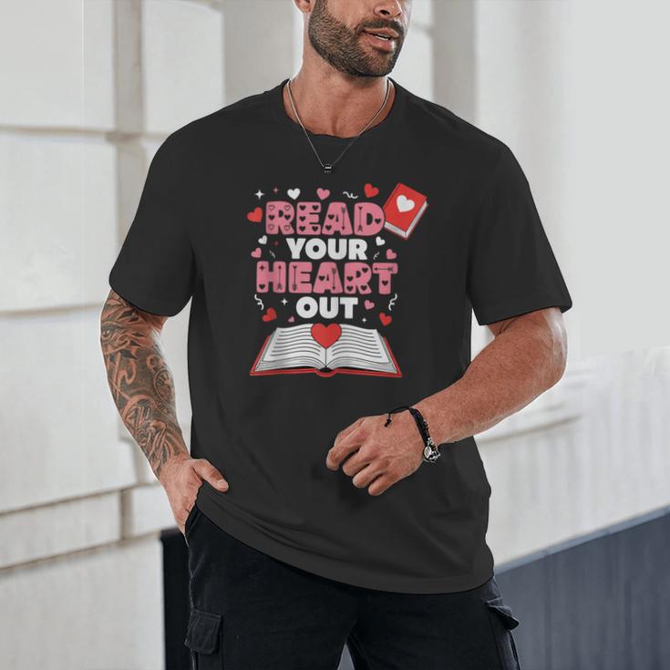 Read Your Heart Out Valentines Day Reading Book Kids Teacher Unisex T-Shirt Read Your Heart Out Valentines Day Reading Book Kids Teacher Unisex T-Shirt