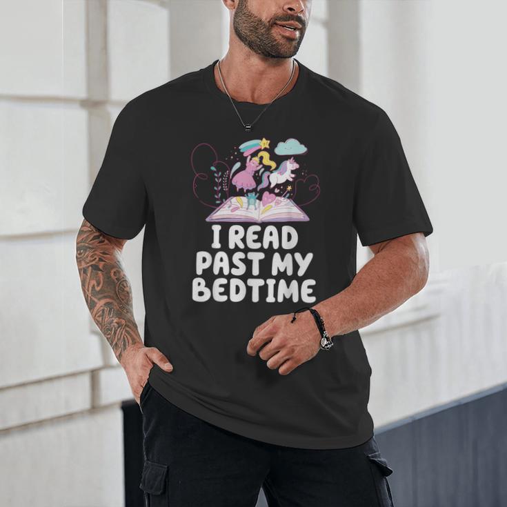 I Read Past My Bedtime Reading Unicorn Book Lover Unisex T-Shirt I Read Past My Bedtime Reading Unicorn Book Lover Unisex T-Shirt