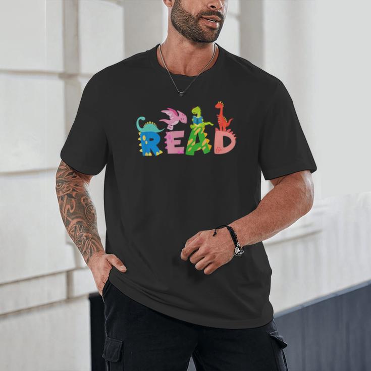 Reading DinosaurRex Dino Book Lover Unisex T-Shirt