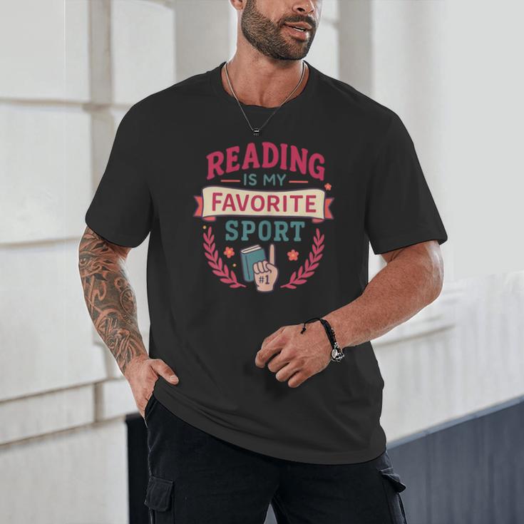 Reading Is My Favorite Sport Book Lover Keepsake For Women Unisex T-Shirt
