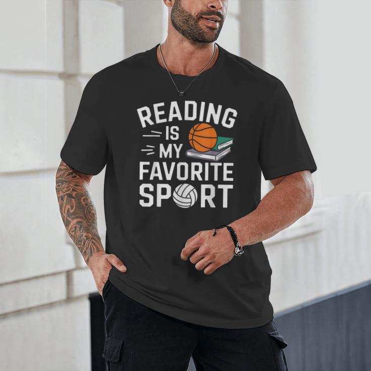 Reading Is My Favorite Sport Reading Book Lover Reader Unisex T-Shirt