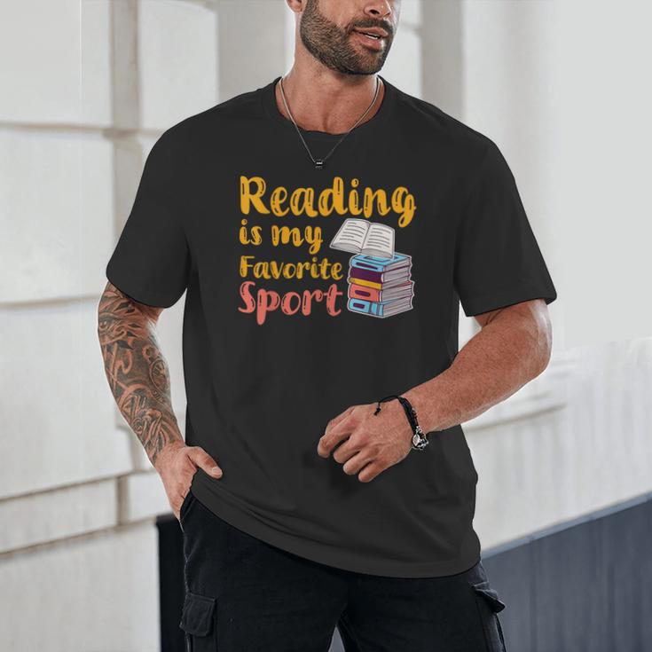 Reading Is My Favorite Sport Book Lovers Unisex T-Shirt