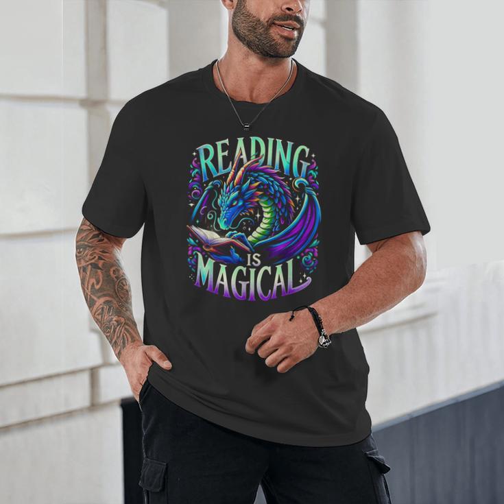Reading Is Magical Dragon Tee Perfect For Book Lovers Kids Unisex T-Shirt Reading Is Magical Dragon Tee Perfect For Book Lovers Kids Unisex T-Shirt
