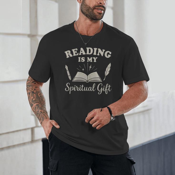 Reading Is My Spiritual Present Book Lover Reader Unisex T-Shirt