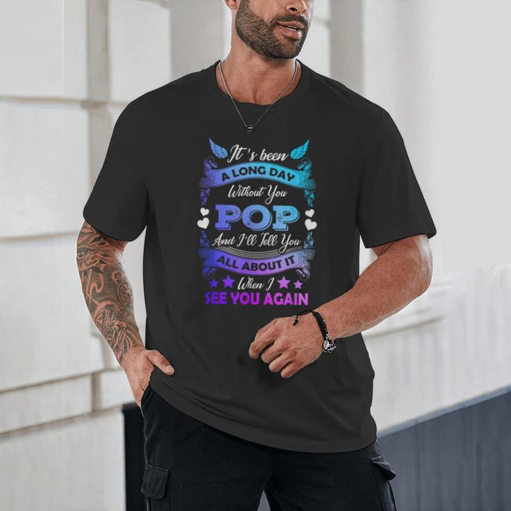 Remembrance Of Pop Memory Of My Grandpa In Heaven Unisex T-Shirt Remembrance Of Pop Memory Of My Grandpa In Heaven Unisex T-Shirt