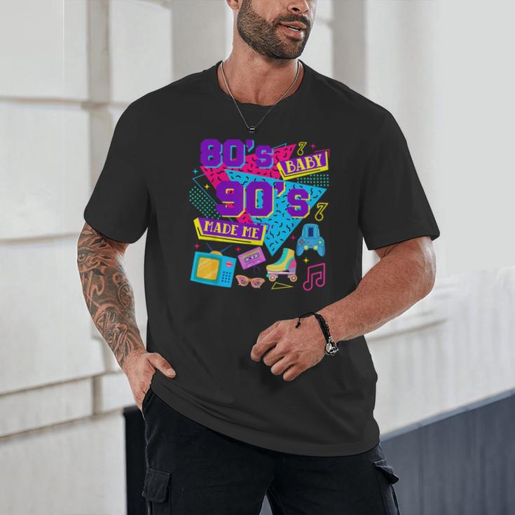 Retro 1980s 80's Baby 1990s 90's Made Me Nostalgia Birthday Unisex T-Shirt Retro 1980s 80's Baby 1990s 90's Made Me Nostalgia Birthday Unisex T-Shirt