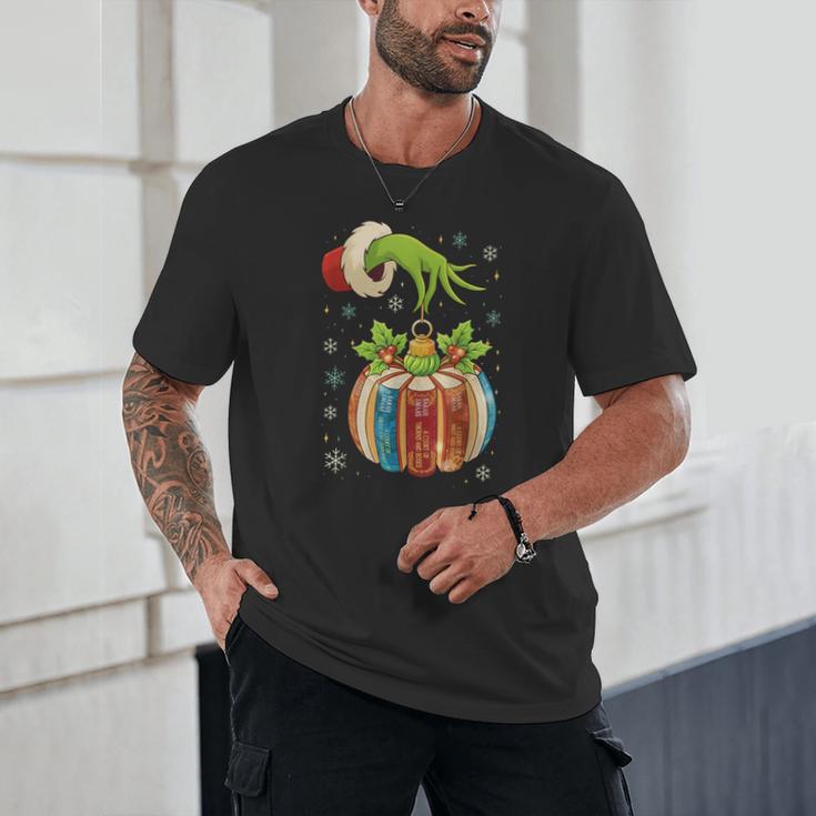 Retro Christmas Ornament Book Christmas Teacher Librarian Unisex T-Shirt Retro Christmas Ornament Book Christmas Teacher Librarian Unisex T-Shirt