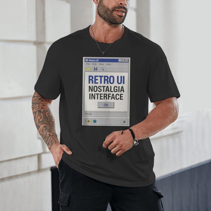 Retro Computer Dialog Box 90s Desktop Interface Nostalgia Unisex T-Shirt