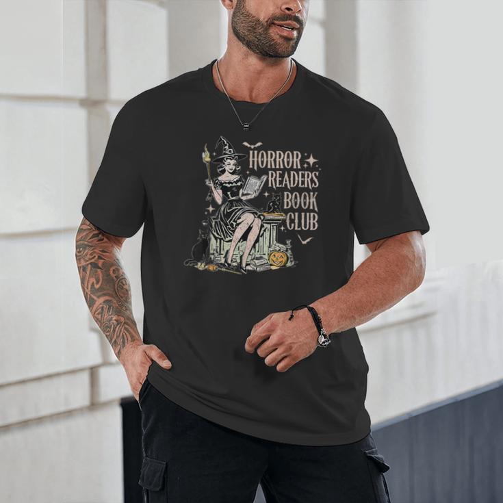 Retro Scary Horror Readers Book Club Spooky Halloween Unisex T-Shirt Retro Scary Horror Readers Book Club Spooky Halloween Unisex T-Shirt