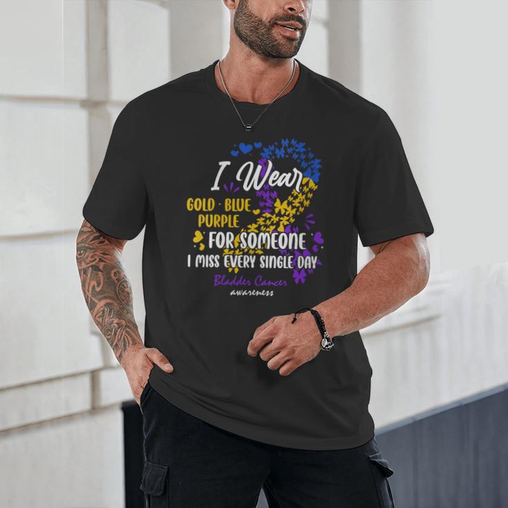 Ribbon Bladder Cancer Angel Support Memory Unisex T-Shirt Ribbon Bladder Cancer Angel Support Memory Unisex T-Shirt