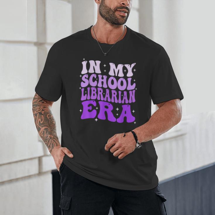 In My School Librarian Era Groovy Back To School Book Lover Unisex T-Shirt In My School Librarian Era Groovy Back To School Book Lover Unisex T-Shirt