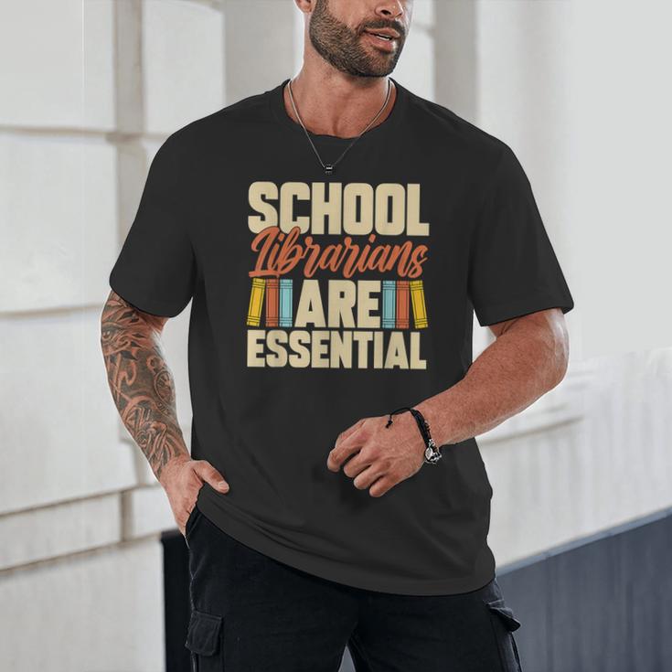 School Librarians Are Essential Library Book Lover Librarian Unisex T-Shirt School Librarians Are Essential Library Book Lover Librarian Unisex T-Shirt