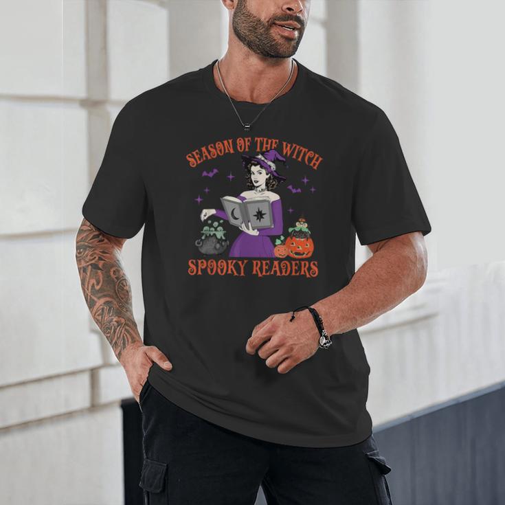 Season Of The Witch Spooky Readers Spell Book Hallowen Unisex T-Shirt