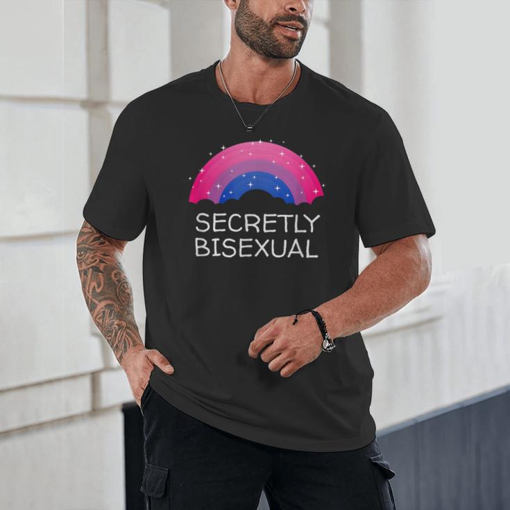 Secretly Bisexual Bi Introvert Bi Pride Antisocial LGBTQ Unisex T-Shirt Secretly Bisexual Bi Introvert Bi Pride Antisocial LGBTQ Unisex T-Shirt