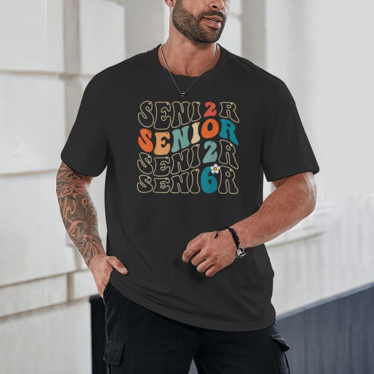 Senior 2026 Class Of 2026 Retro Groovy Graduation Grad Women Unisex T-Shirt