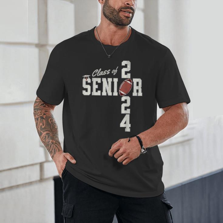 Senior Class Of 2024 Football Graduation Party Favors 2024 Unisex T-Shirt