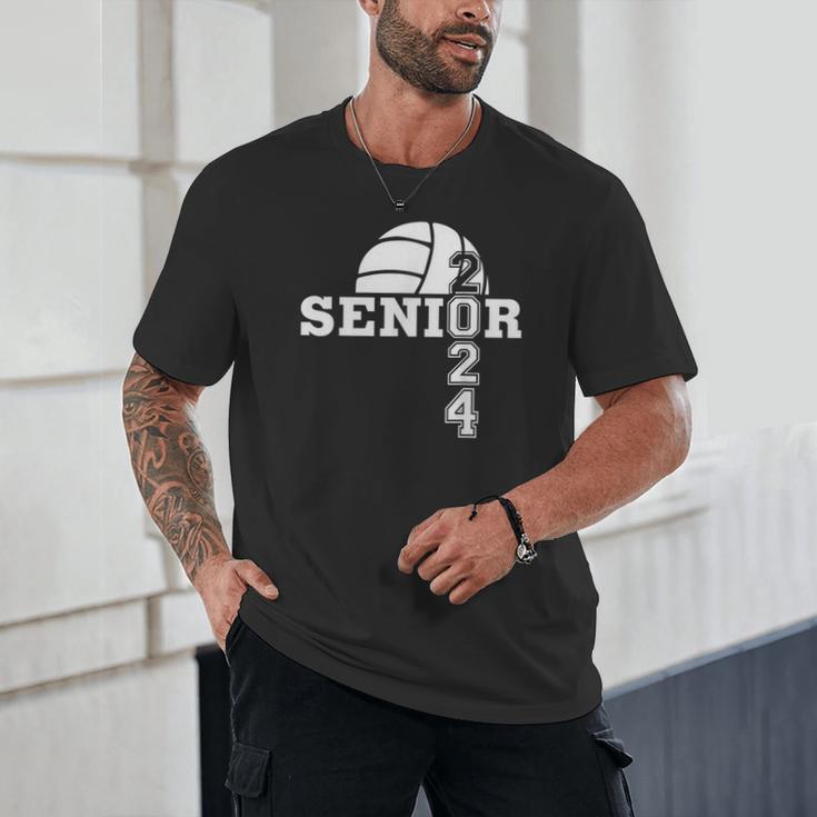 Senior Class Of 2024 Volleyball Seniors School Graduation Unisex T-Shirt
