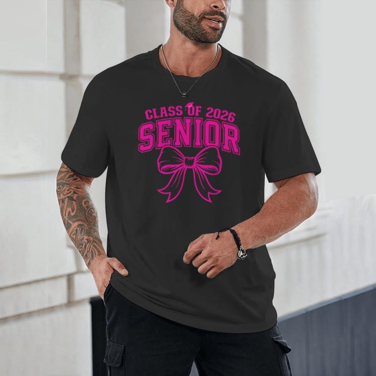 Senior Class Of 2026 Coquette Pink Bow Graduation 2026 Unisex T-Shirt