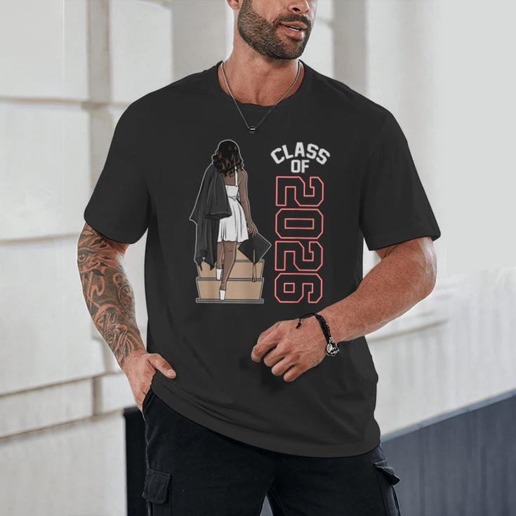 Senior Class Of 2026 Melanin Girl 2026 Graduation Unisex T-Shirt