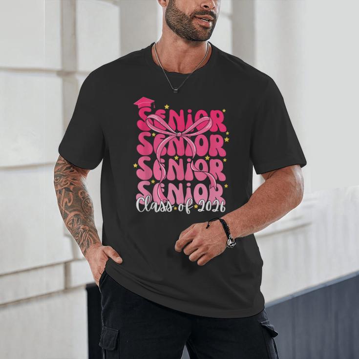 Senior Class Of 2026 Pink Coquette Bow Graduation 2026 Unisex T-Shirt