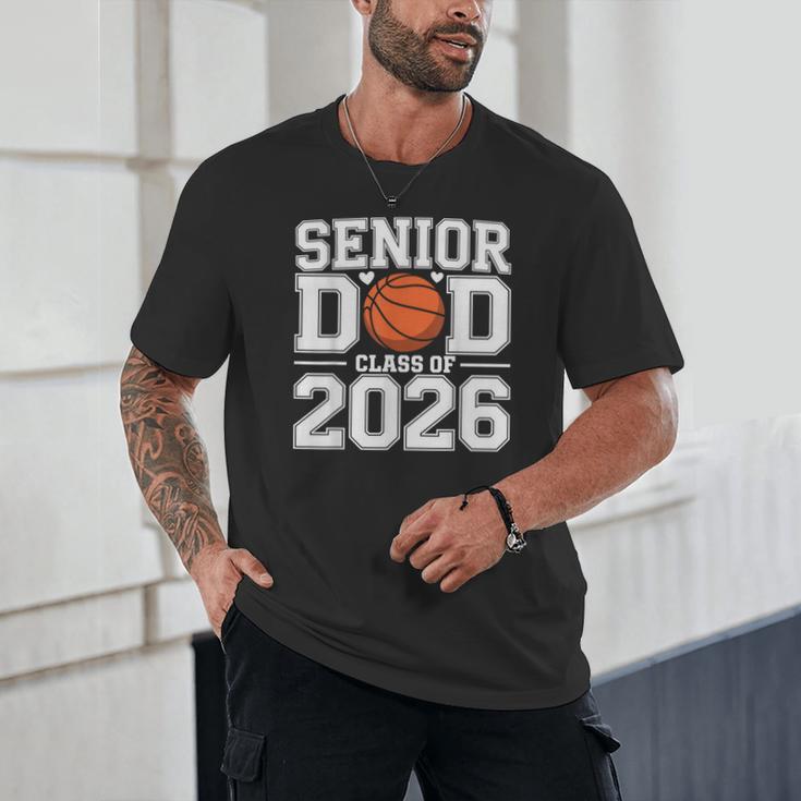 Senior Dad Class Of 2026 Cute Basketball Dad Graduation 2026 Unisex T-Shirt