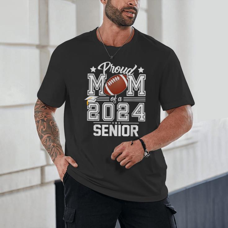 Senior Mom Class Of 2024 Football Proud Mom Graduation Unisex T-Shirt