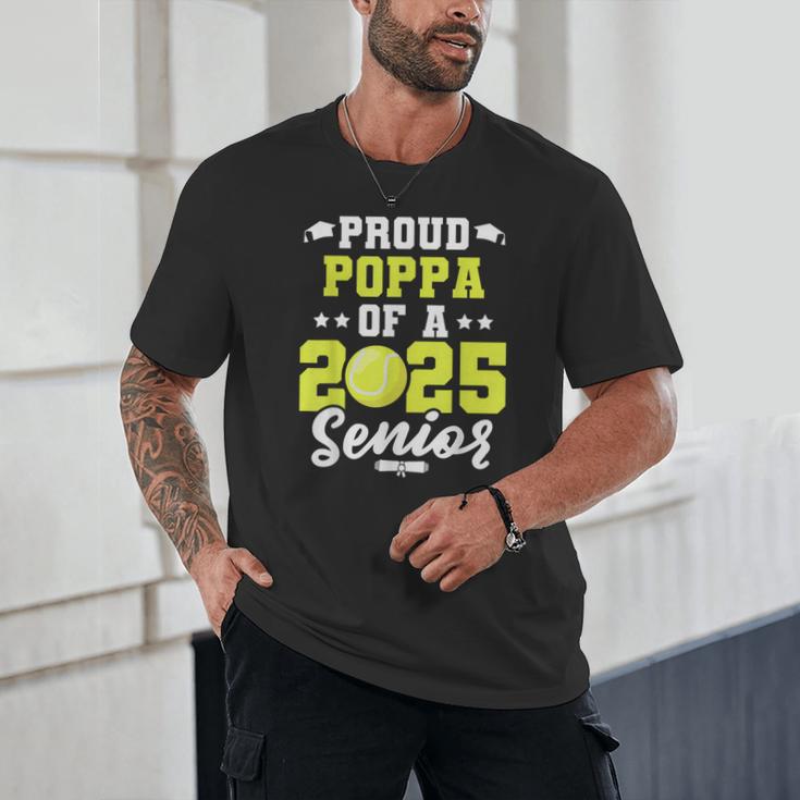 Senior Poppa 2025 Tennis Class Of 2025 Graduation Unisex T-Shirt