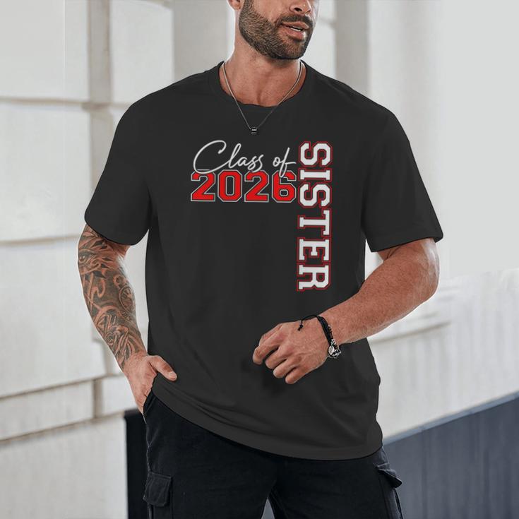 Senior Sister Class Of 2026 Proud Big Sis Graduation Family Unisex T-Shirt
