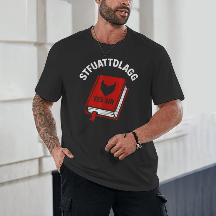 Sexy STFUATTDLAGG Yes Sir Reading Spicy Good Book Love Heart Unisex T-Shirt