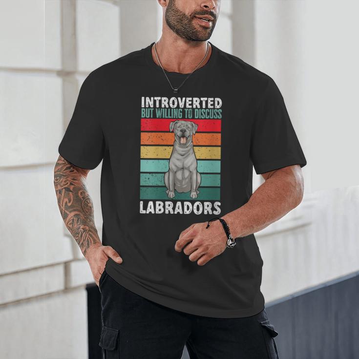 Silver Labrador Retriever Introvert Silver Lab Unisex T-Shirt Silver Labrador Retriever Introvert Silver Lab Unisex T-Shirt