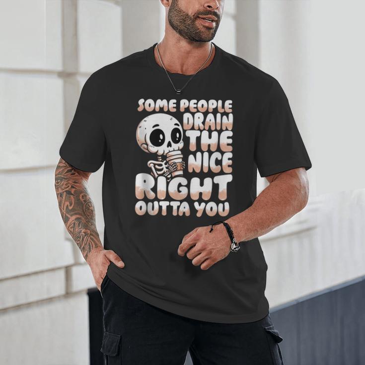 Skeleton Coffee Lover Introvert Unisex T-Shirt Skeleton Coffee Lover Introvert Unisex T-Shirt