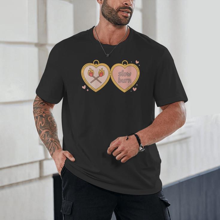 Slow Burn Romance Book Lover Tee Unisex T-Shirt