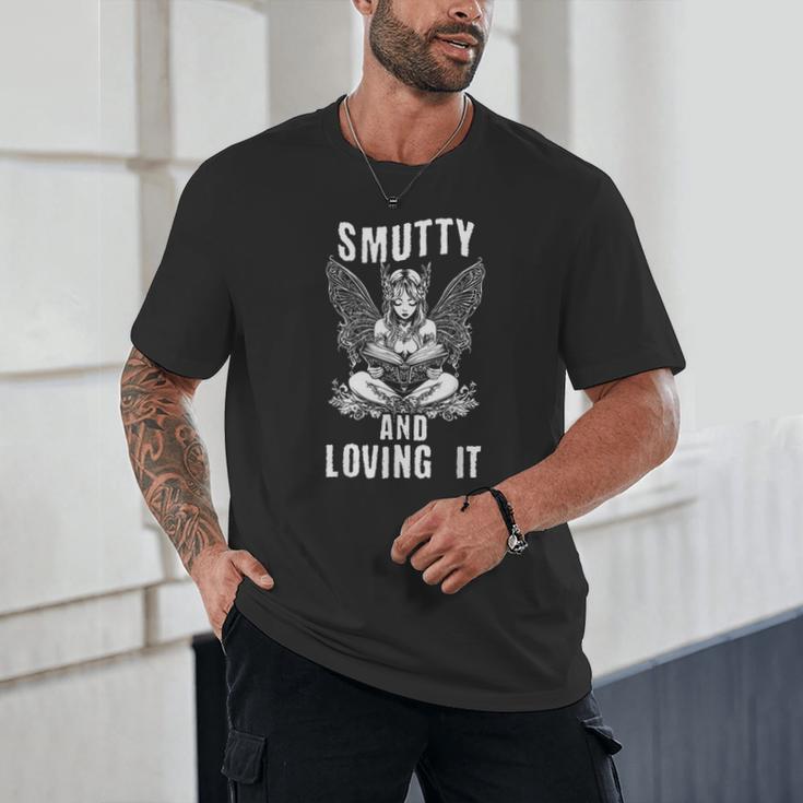 Smutty And Loving It Dark Fantasy Spicy Book Lover Unisex T-Shirt