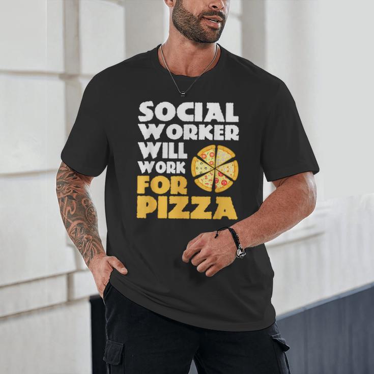 Social Worker Will Work For Pizza Graduation Unisex T-Shirt