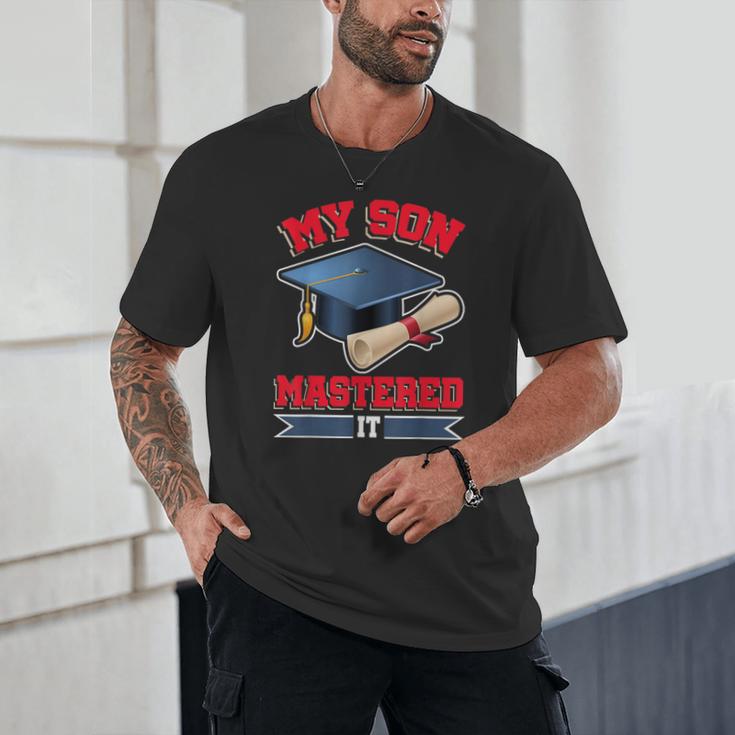 My Son Mastered It Shirt Masters Tee Graduate Graduation Unisex T-Shirt