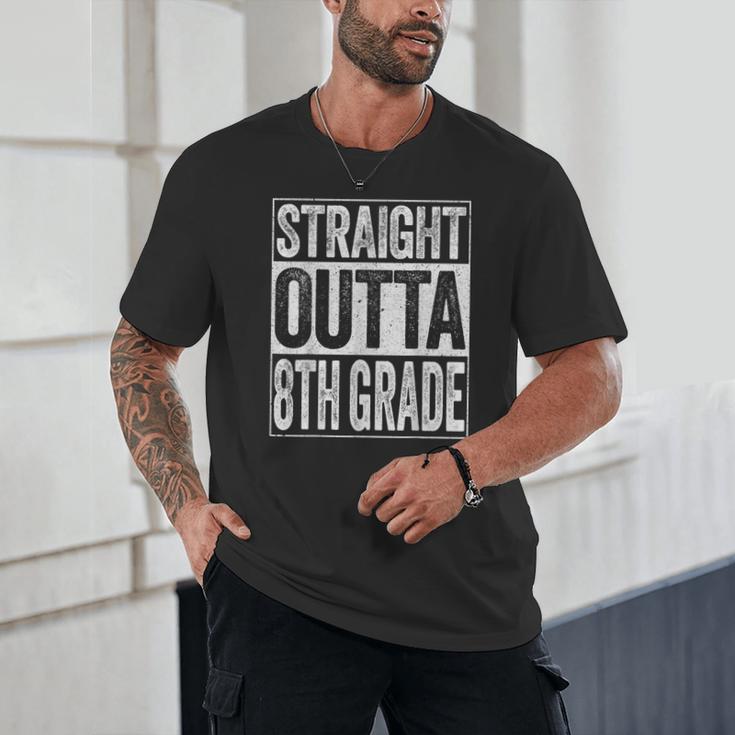 Straight Outta 8th Grade Shirt Eighth Grade Graduation Unisex T-Shirt