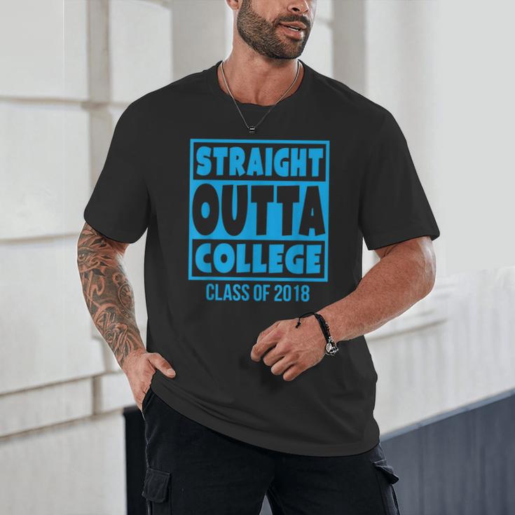 Straight Outta College Class Of 2018 Graduation Shirt Unisex T-Shirt