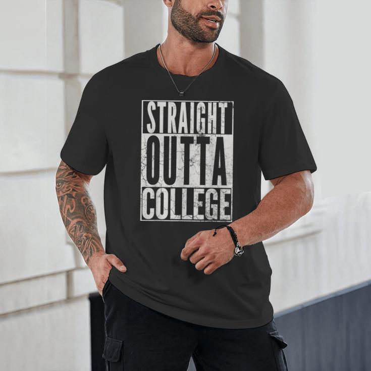 STRAIGHT OUTTA COLLEGE Graduation 2019Shirt Her Him Women Unisex T-Shirt