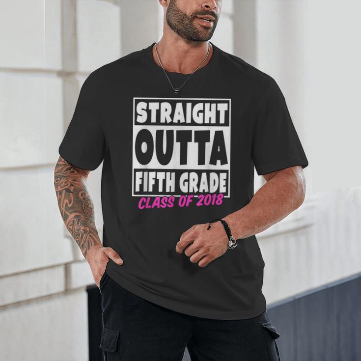 Straight Outta Fifth Grade Class Of 2018 Graduation Unisex T-Shirt