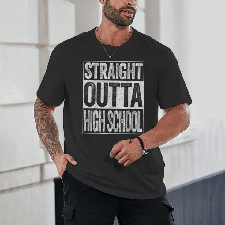 Straight Outta High School Shirt Boy Girl Graduation Unisex T-Shirt