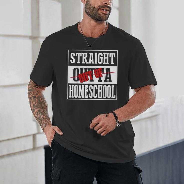 Straight Outta Homeschool Shirt Graduation Unisex T-Shirt