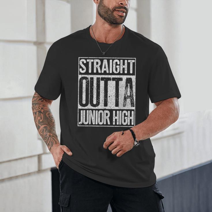 Straight Outta Junior High Shirt Graduation Idea Unisex T-Shirt