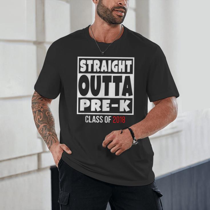 Straight Outta Pre-K Class Of 2018 Shirt Graduation Unisex T-Shirt