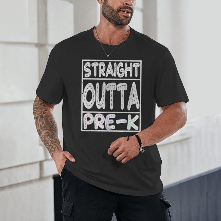 Straight Outta Pre-K Shirt Great Graduation Preschools Unisex T-Shirt
