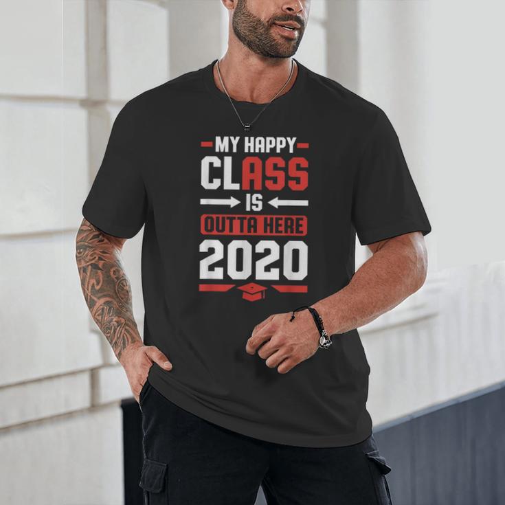Student Graduation 2020 Tee My Happy Class Is Outta Here Unisex T-Shirt