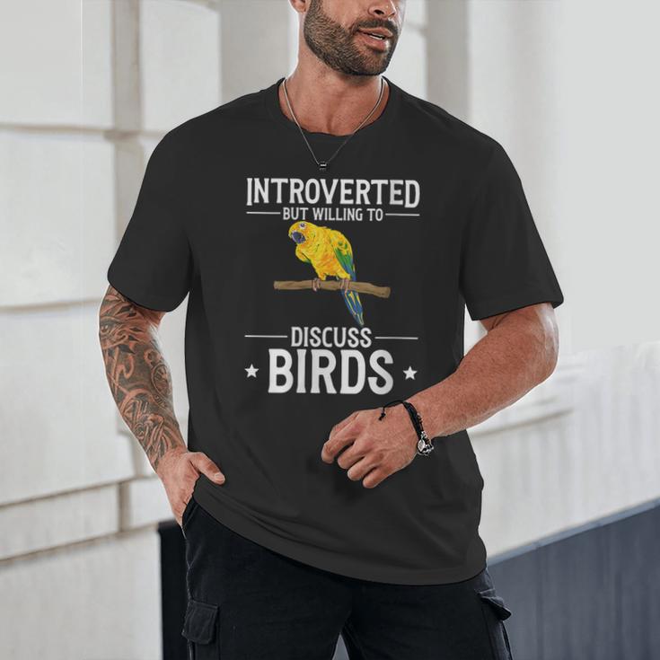 Sun Conure Introvert Parrot Bird Sun Conure Unisex T-Shirt Sun Conure Introvert Parrot Bird Sun Conure Unisex T-Shirt