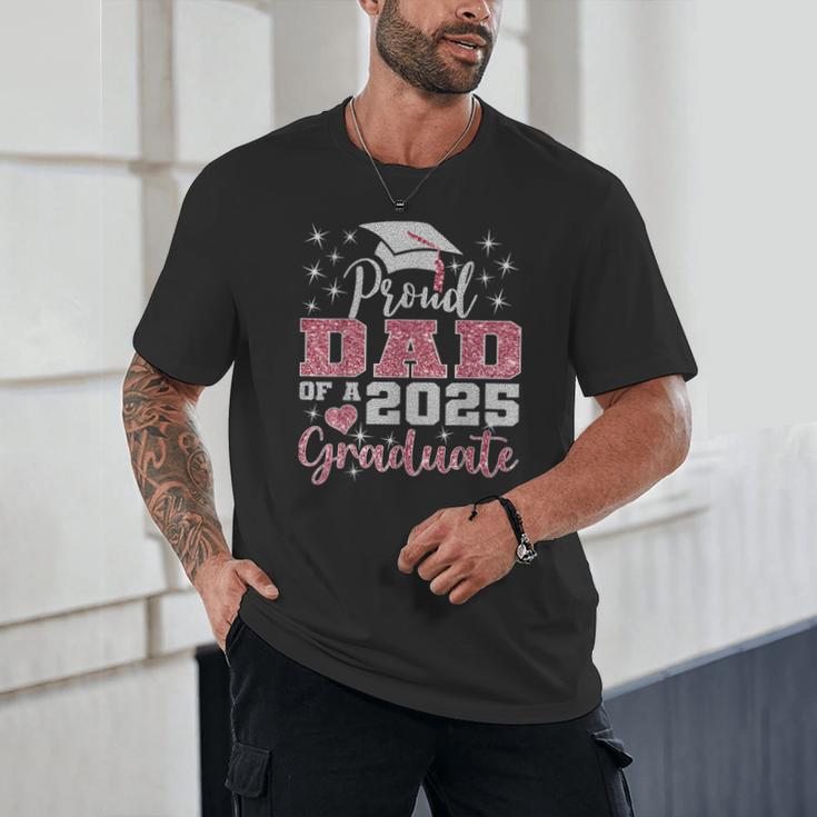 Super Proud Dad Of 2025 Graduate Senior Graduation Family Unisex T-Shirt