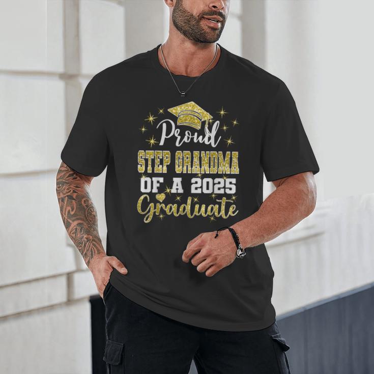 Super Proud Step Grandma Of 2025 Graduate Graduation Family Unisex T-Shirt