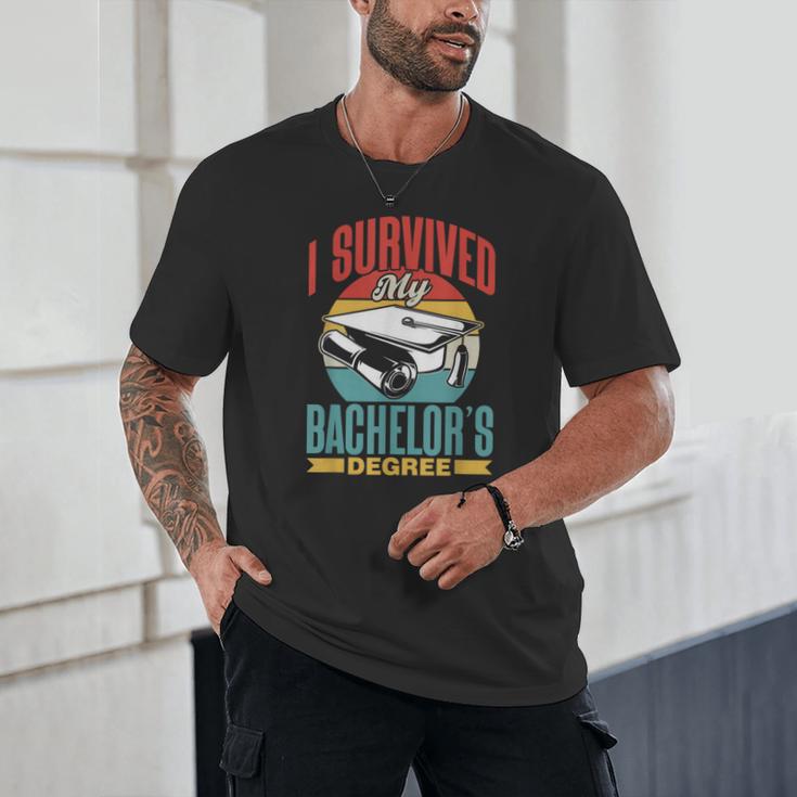 I Survived My Bachelor's Degree Party Bachelor Graduation Unisex T-Shirt